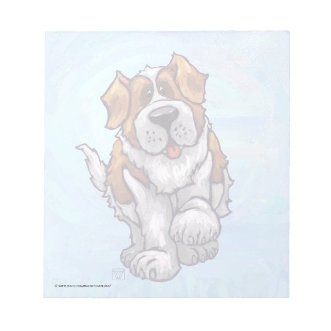 St. Bernard Geschenke & Accessoires Notizblock (Vorderseite)