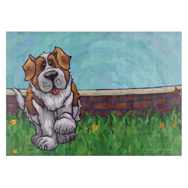St. Bernard Geschenke & Accessoires Schneidebrett (Vorderseite)