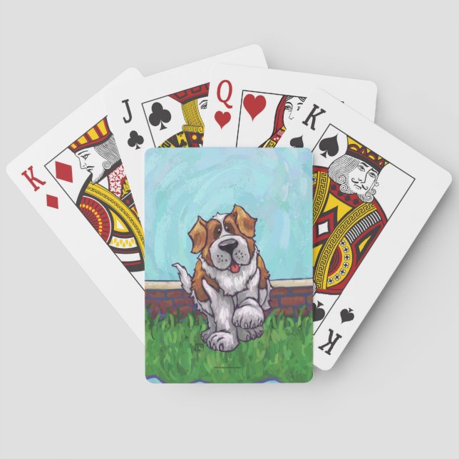 St. Bernard Geschenke & Accessoires Spielkarten (Rückseite)