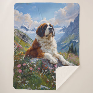 St. Bernard Landschaftliche Wildblume Sherpadecke