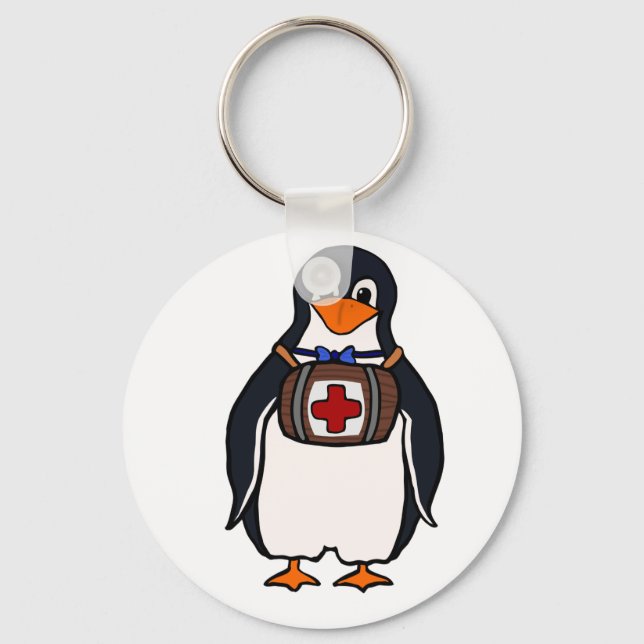 St. Bernard-Penguin-Schlüsselanhänger Schlüsselanhänger (Vorderseite)