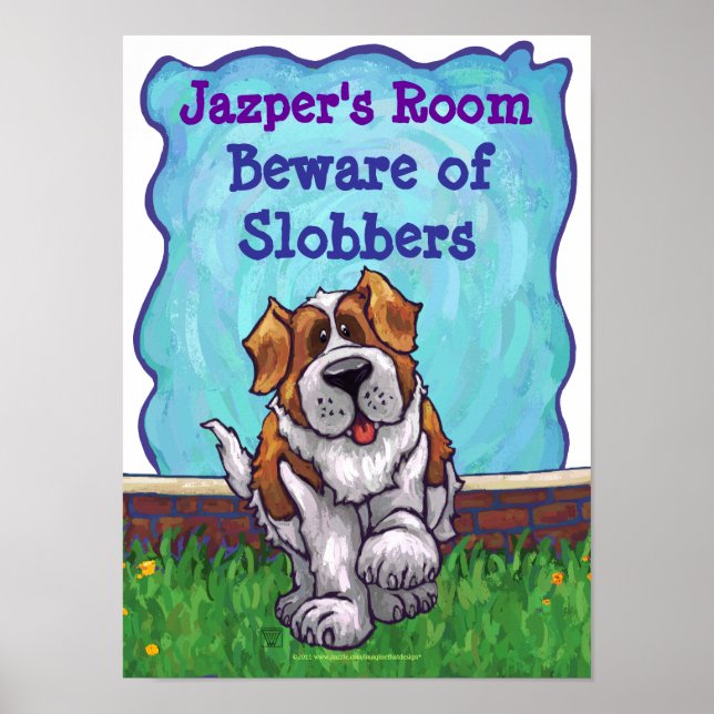 St. Bernard Personalisiert Room Poster (Vorne)