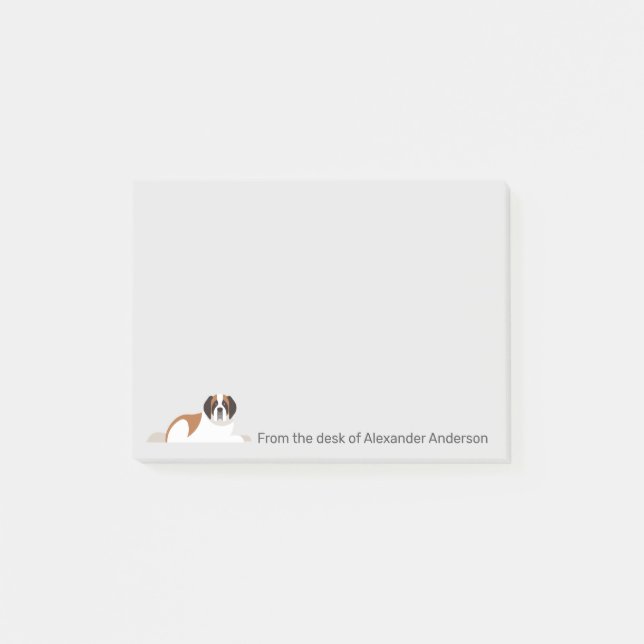 St. Bernard Personalize Post-it Notes Post-it Klebezettel (Vorderseite)