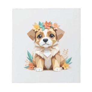 St. Bernard Playful Adorable Fun Tierfarben Notizblock