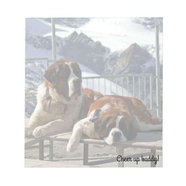 St-bernard pose - bloc-notes (Devant)