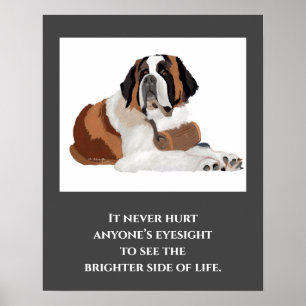 St. Bernard Print, Value Poster Paper (Matte)