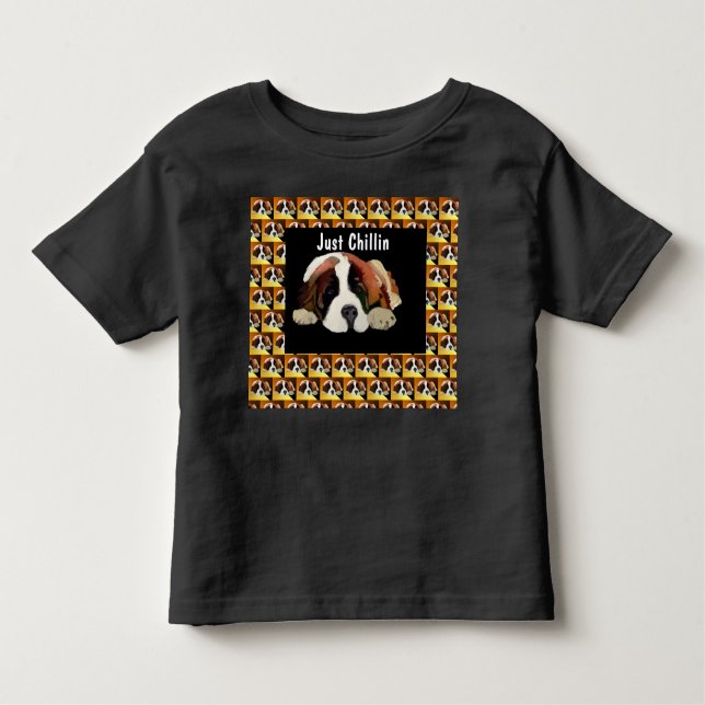 St. Bernard Puppy Kleinkind T-shirt (Vorderseite)
