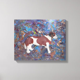 St. Bernard Stretched Canvas Print Leinwanddruck