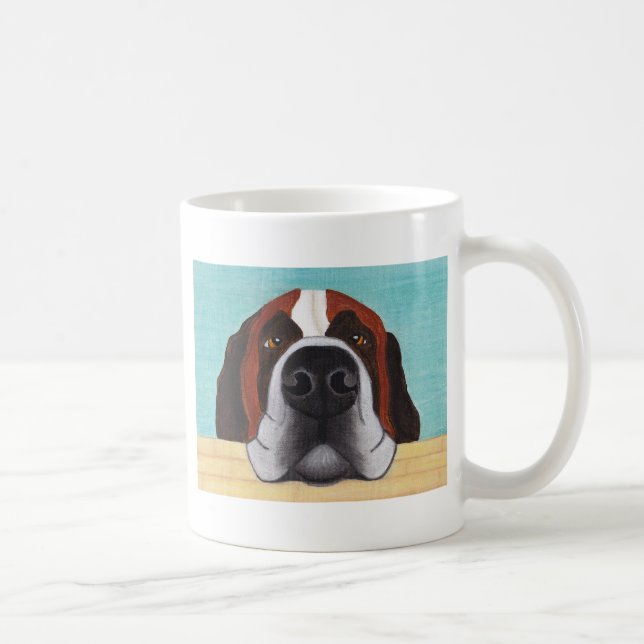 St Bernard - tasse de café drôle (Droite)
