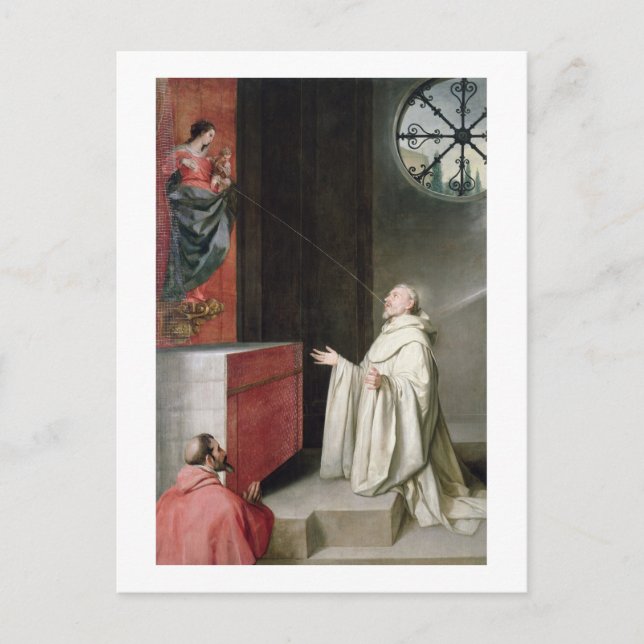 St. Bernard und die Jungfrau Postkarte (Vorderseite)