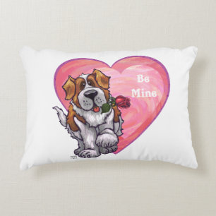 St. Bernard Valentinstag Zierkissen
