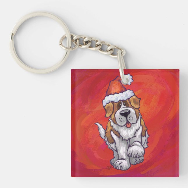 St. Bernard Weihnachten am Roten Meer Schlüsselanhänger (Vorderseite)