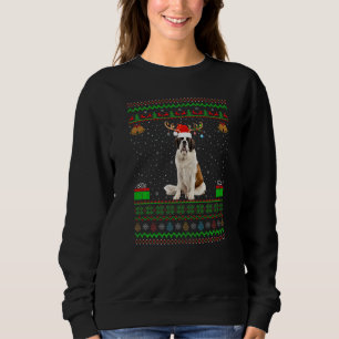 St Bernard Weihnachtsmannmütze Matching Ugly Saint Sweatshirt