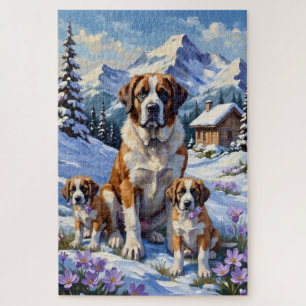 St. Bernhard Alpen-Krokus-Kunst
