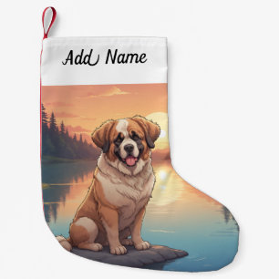 St.-Bernhard-Hund Kleiner Weihnachtsstrumpf
