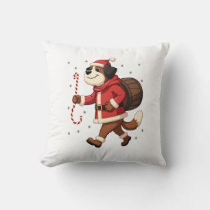 St. Bernhard Rettung Weihnachten Kissen