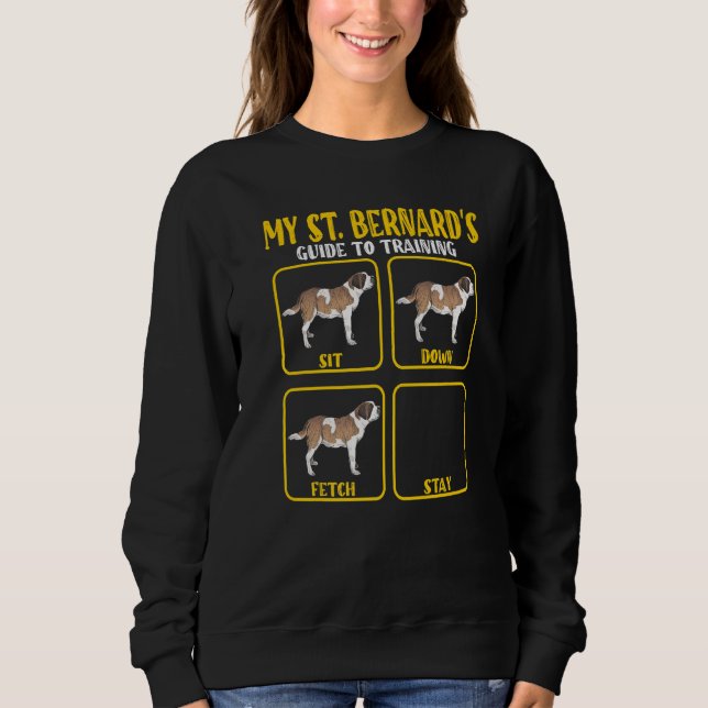 St. Bernhard St. Bernhard Hundetraining Anleitung  Sweatshirt (Vorderseite)