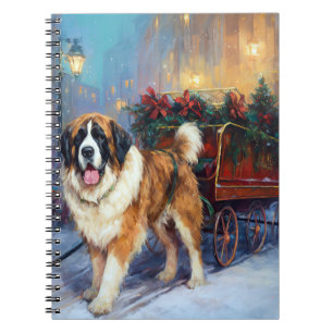 St. Bernhard Weihnachtsfestzeit Notizblock