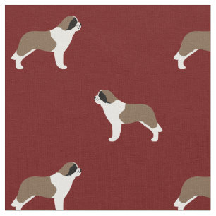 St. Bernhards Muster für Hunde Liebhaber Stoff