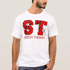 St. beschriftet die roten und schwarzen Tupfen T-Shirt