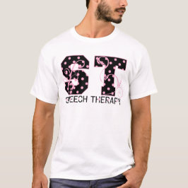 St. beschriftet die schwarzen und rosa Tupfen T-Shirt