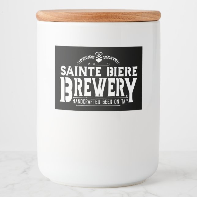 St Biere Brewery Pub Logo Lebensmitteletikett (Vorderseite)
