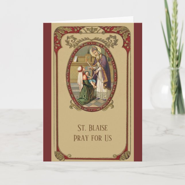 St. Blaise Katholische Heilige der Throat-Krankhei (Vorderseite)