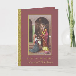 St. Blaise Katholischer Patron Throat Ailments Karte