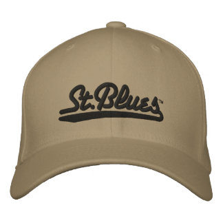 St. Blues bestickte Wollkappe Bestickte Kappe