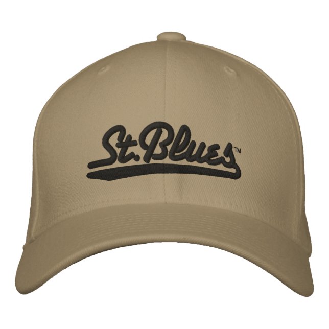 St. Blues bestickte Wollkappe Bestickte Kappe (Vorderseite)