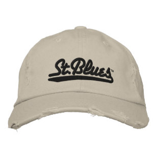 St Blues brodé casquette en détresse