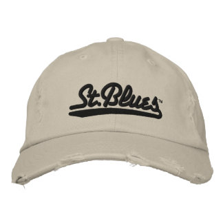 St Blues brodé casquette en détresse