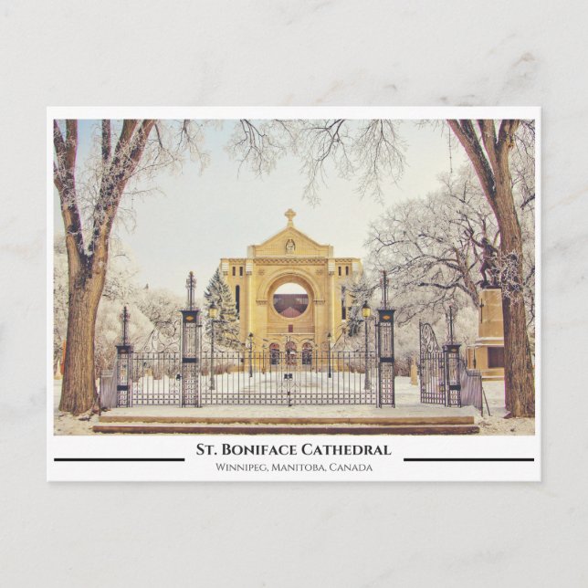 St. Boniface Catherdral Postkarte (Vorderseite)