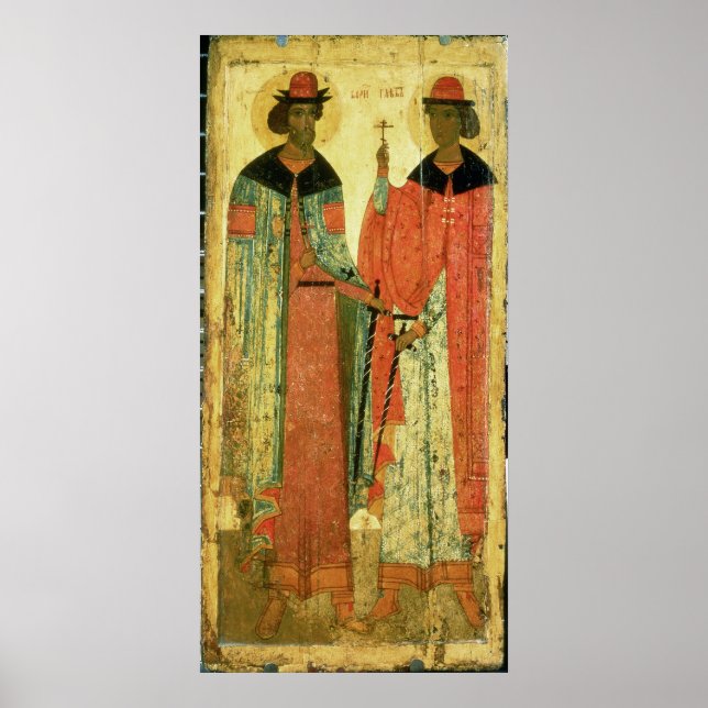 St. Boris und St. Gleb, Moskau Poster (Vorne)