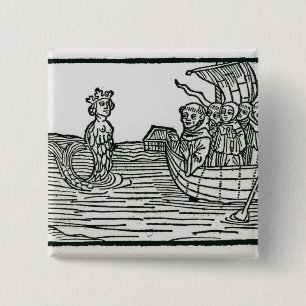St. Brendan und die Sirene Button