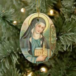St. Brigid of Ireland (M 014) Keramik Ornament
