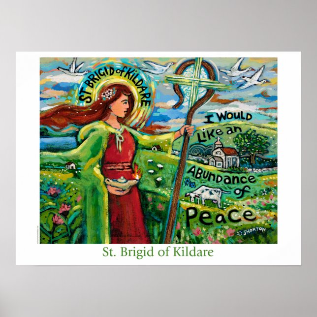 St. Brigid of Kildare Poster (Vorne)