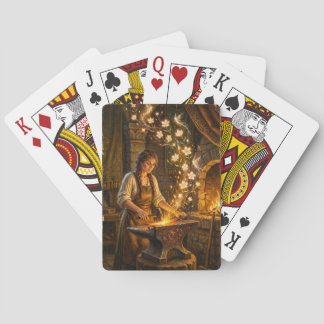 St. Brigid Schmiedefeen Blumen Fantasy-Kunst Spielkarten
