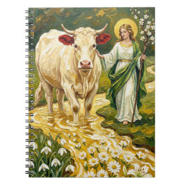 St. Brigid & The White Cow (Imbolc) Notizblock