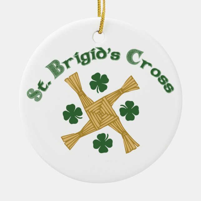 St. Brigids Cross Keramik Ornament (Vorne)