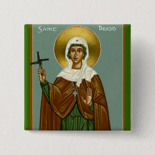 St. Brigids Kreuz Button