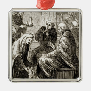 St. Brigit, das einen Bischof, 'von der Trias Silbernes Ornament