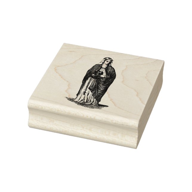 St. Brigitta von Schweden Katholische Religiöse Gummistempel (Stempel)