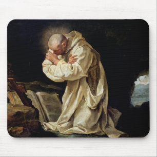 St. Bruno, der in der Wüste, 1763 betet Mousepad