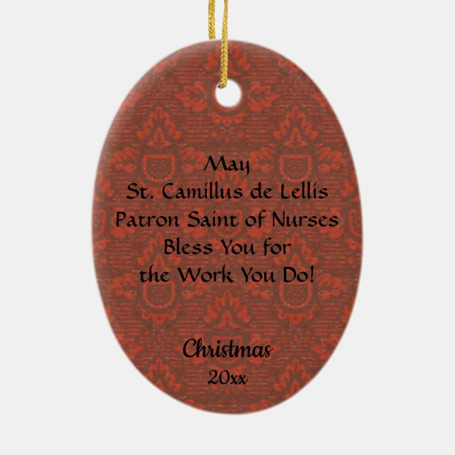 St. Camillus de Lellis (SAU 37; für Krankenschwest Keramik Ornament (Hinten)