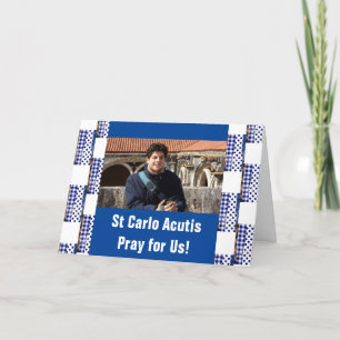 St Carlo Acutis Dankeschön Karte