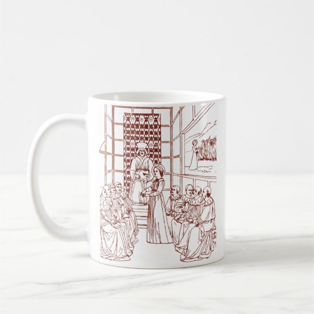 St Catherine Disputing mit Wissenschaftlern von Ma Kaffeetasse (Links)