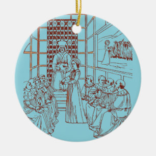 St Catherine Disputing mit Wissenschaftlern von Ma Keramik Ornament