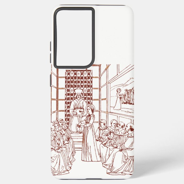 St Catherine Disputing mit Wissenschaftlern von Ma Samsung Galaxy Hülle (Rückseite)