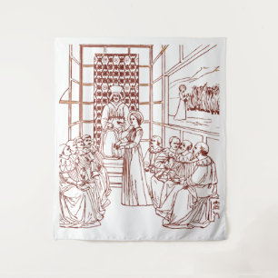 St Catherine Disputing mit Wissenschaftlern von Ma Wandteppich